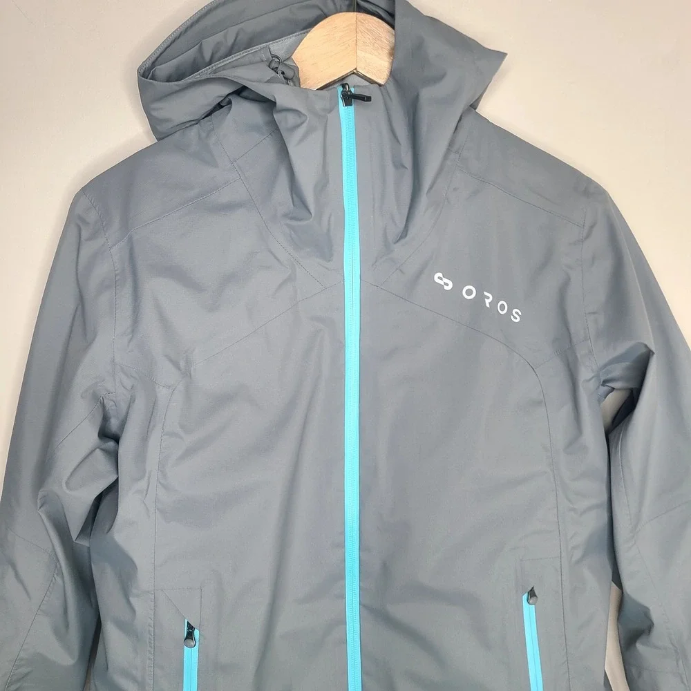 OROS SolarCore 3-in-1 Gray Blue Hooded Insulated Jacket Removable Vest Gorpcore